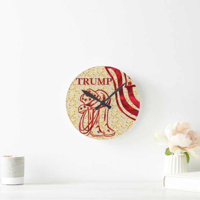 TRUMP RUNDE WANDUHR (Zuhause)