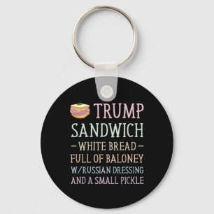 Trump Sandwich Sign Funny Schlüsselanhänger