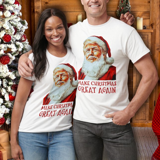Trump Santa Claus | Weihnachten wieder großartig m T-Shirt (Von Creator hochgeladen)