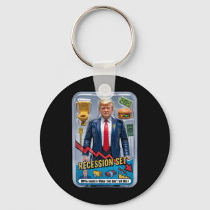 Trump Satire überlebte Rezession Box Set Action Fi Schlüsselanhänger
