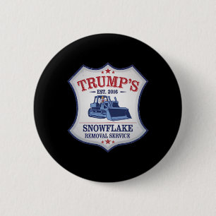 Trump Schneepflug Trump Schneepflügen Schneefräse Button