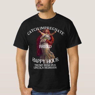 Trump Schwul Arabisch Trans Satyr Flausch Tiki Bar T-Shirt