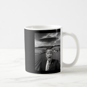 Trump Selfie mit Alien Ufo Lustige Trump Geschenke Kaffeetasse