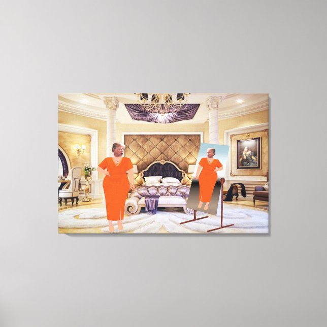 Trump S'habille pour abandonner l'art en toile (Recto)