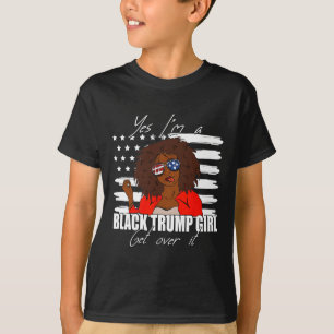 Trump-Shirt Merica Gles Ja ich bin ein schwarzer T T-Shirt