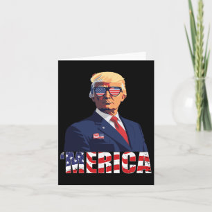 Trump Shirt Merica Trump Sungl US Flag 4. Juli Karte