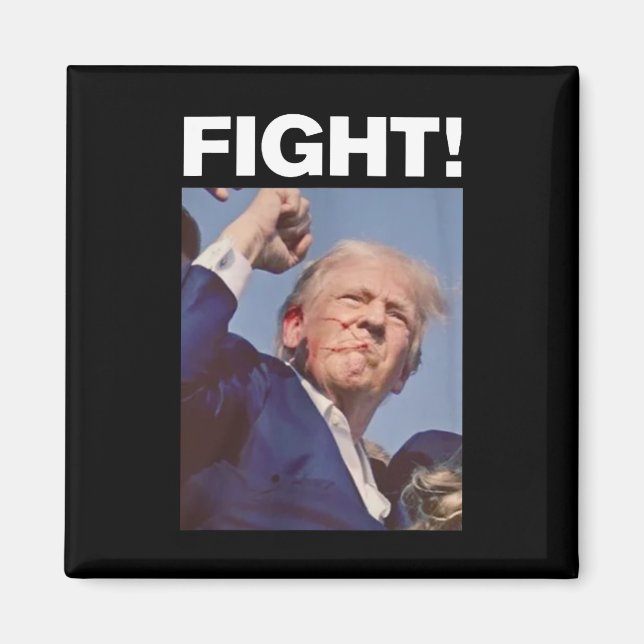 Trump Shot 2024 Magnet (Vorne)