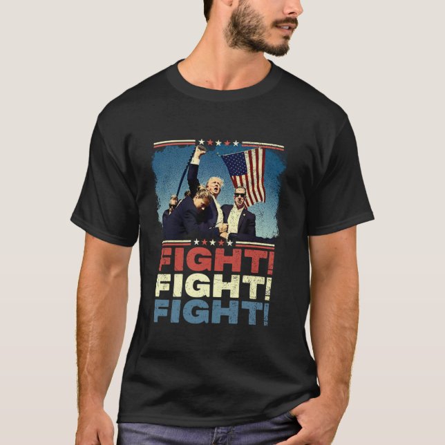 Trump Shot Fist Pump T Shirt (Vorderseite)