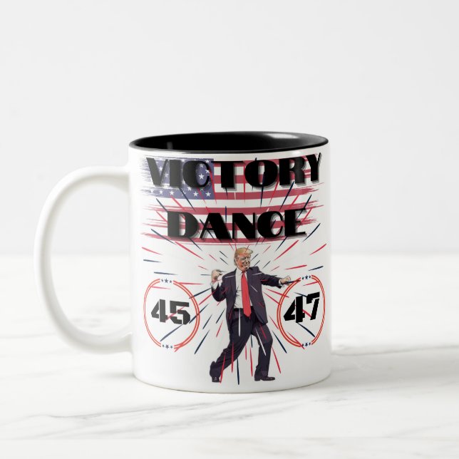 Trump Siegeszug Zweifarbige Tasse (Links)
