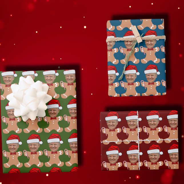 Trump sieht sich mit dem Foto Gingerbrei von der e Geschenkpapier Set (Von Creator hochgeladen)