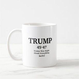Trump-Signatur 45-47 Personalisierter Name Kaffeetasse