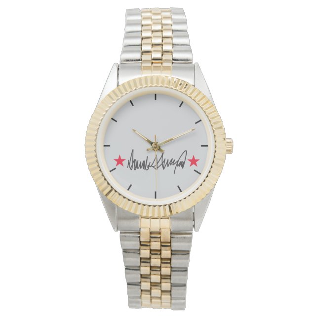 Trump-Signatur Armbanduhr (Vorderseite)