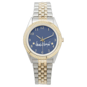 Trump-Signatur Armbanduhr