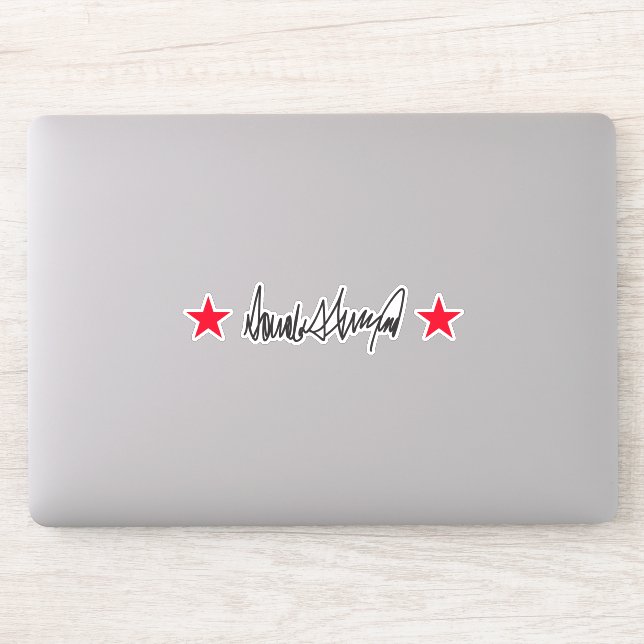 Trump-Signatur Aufkleber (Computer)
