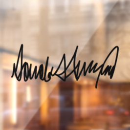 Trump Signature Decal Fensteraufkleber