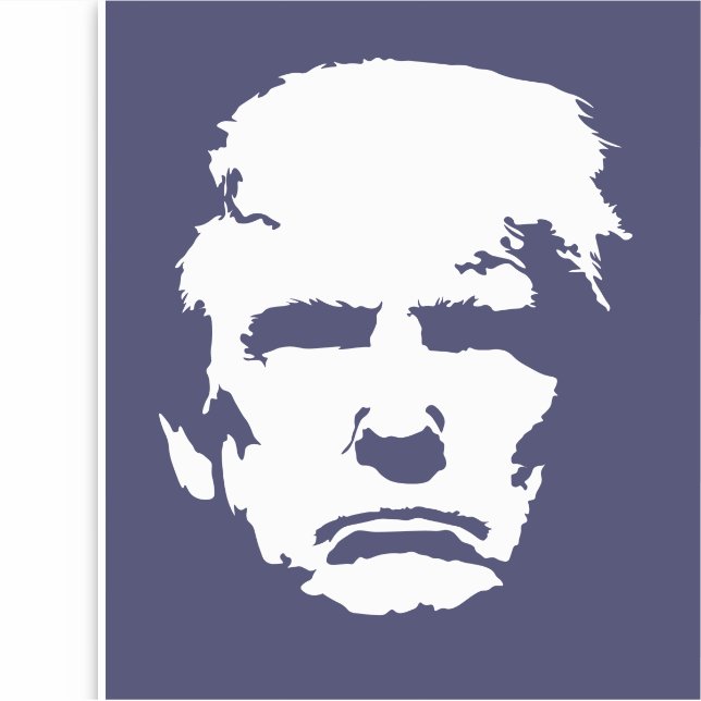 TRUMP-Silhouette Aufkleber (Vorderseite)