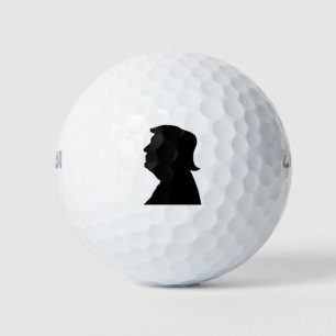 Trump-Silhouette populär Golfball