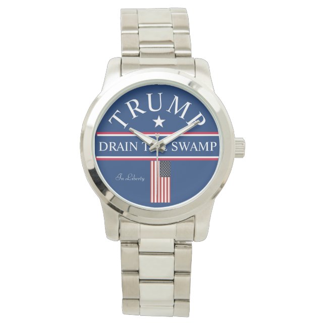 Trump Silver Collectors beobachten die Entwässerun Armbanduhr (Vorderseite)