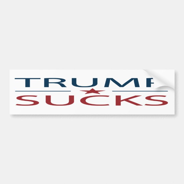 Trump Sind zum Kotzen Anti Trump Autoaufkleber (Vorne)
