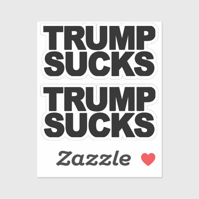 "Trump Sind zum Kotzen" Aufkleber (Blatt)