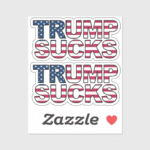 "Trump Sind zum Kotzen" Aufkleber für die US-Flagg