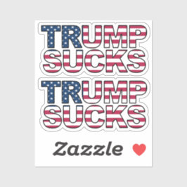 "Trump Sind zum Kotzen" Aufkleber für die US-Flagg