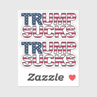 "Trump Sind zum Kotzen" Aufkleber für die US-Flagg
