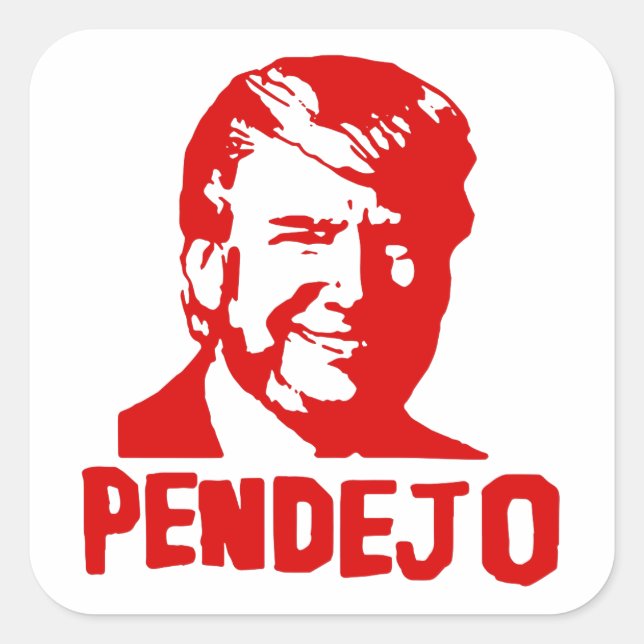 Trump Sind zum Kotzen: Sticker "Puerto Rico Pendej (Vorderseite)