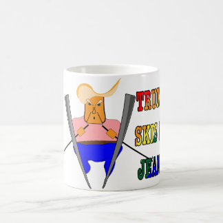 Trump Skis in Jeans Kaffeetasse