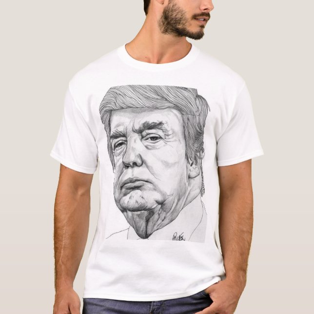 Trump-Skizze T-Shirt (Vorderseite)