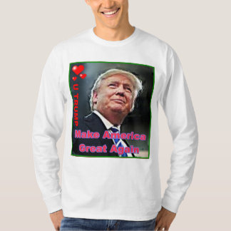 Trump Slogan Basic Long Sleeve T - Shirt