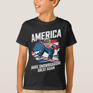 Trump Snowboard USA - Machen Sie Snowboarding wied T-Shirt