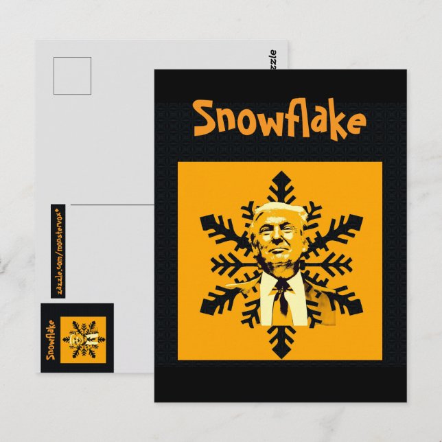 Trump/Snowflake Postcard Postkarte (Vorne/Hinten)