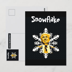 Trump/Snowflake Postcard Postkarte