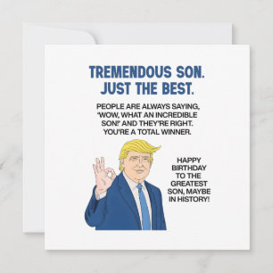 Trump-Sohn-Geburtstag Karte