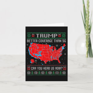 Trump sollte besser abdecken als 5 g Ugly Christma Karte