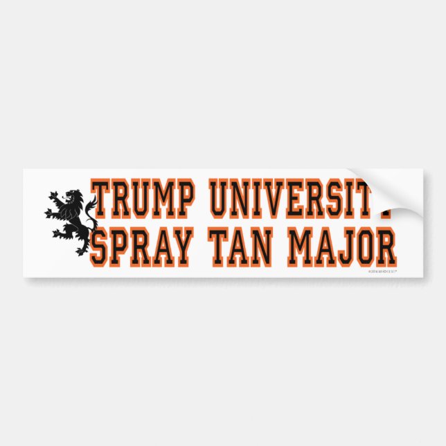 TRUMP SPRAY TAN MAJOR AUTOAUFKLEBER (Vorne)
