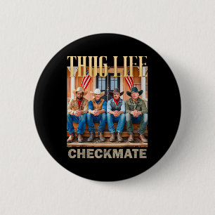 Trump Squad Thug Life Trump Vance Kennedy Elon Button