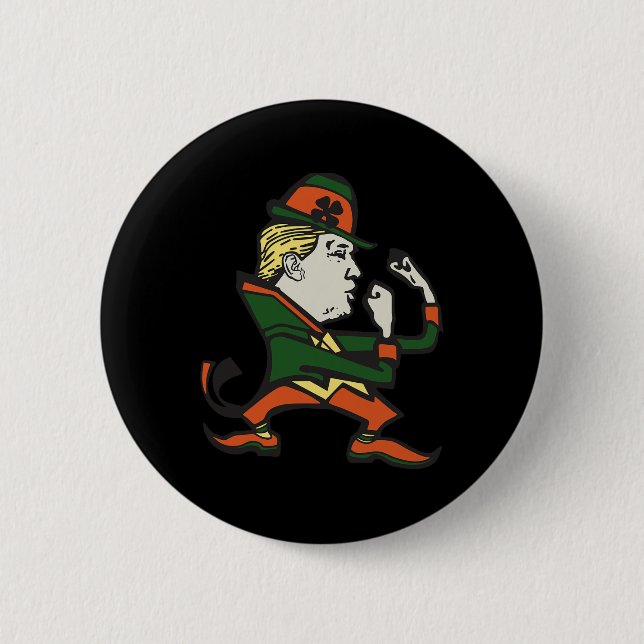 Trump St. Paddy's Funny Trump St Patrick's Day  Button (Vorderseite)