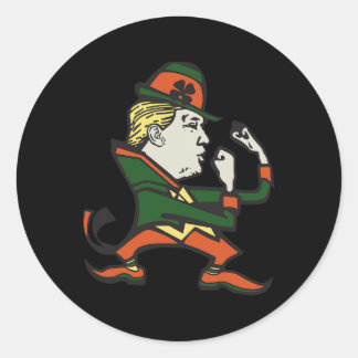 Trump St. Paddy's Funny Trump St Patrick's Day  Runder Aufkleber