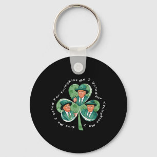 Trump St. Patrick's Day 2025 Lustig Küss mich, ich Schlüsselanhänger