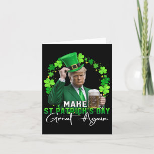 Trump St Patricks Day 2025 St Patricks Day Karte
