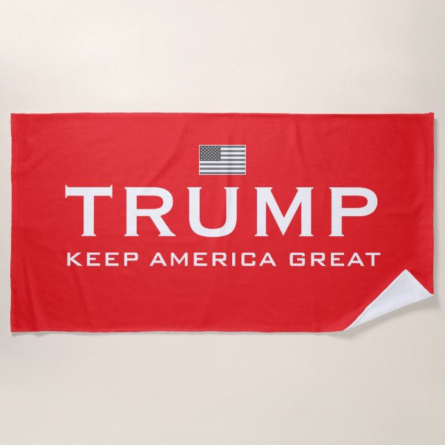 Trump Strandtuch - Behalt America Great (Vorderseite)