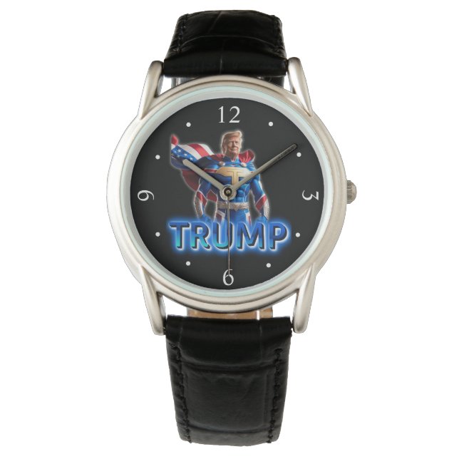 Trump Superhero Armbanduhr (Vorderseite)