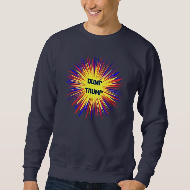 Trump Sweatshirt de Trump en déclin politique (Devant)