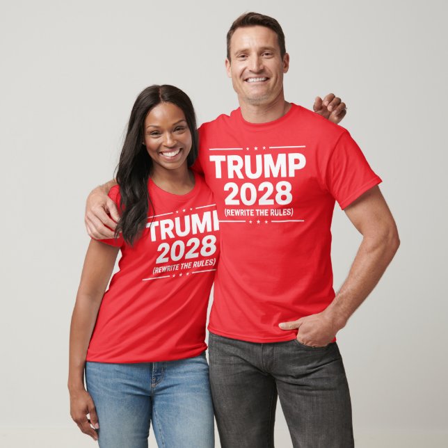 Trump-T - Shirt 2028 - Die Regeln patriotisch umsc (Unisex)