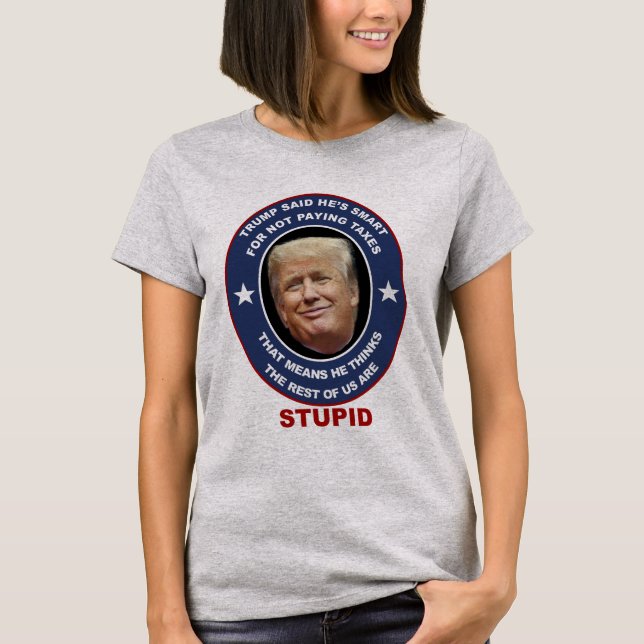 Trump-T - Shirt Trump-Steuerhinterzieher und Trump (Vorderseite)