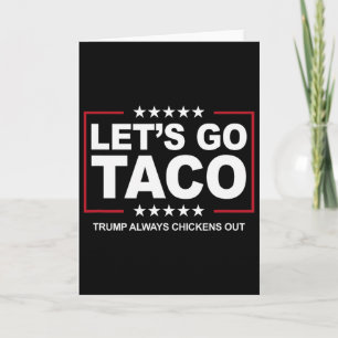 Trump Taco Handel Lustig Trump kneift immer Karte