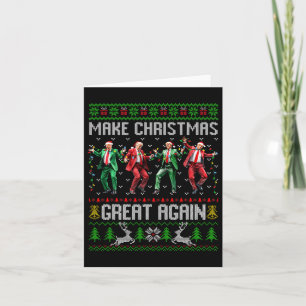 Trump tance Santa Claus Weihnachten wieder großart Karte