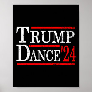 Trump-Tanz 2024 Trump Vance Lustig Republikaner Po Poster